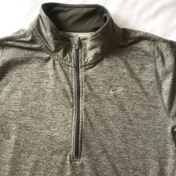 Nike Womens S Dri-Fit Element 1/4 Zip Running Jogging Reflective Gray 481320 Gym - Picture 2 of 11